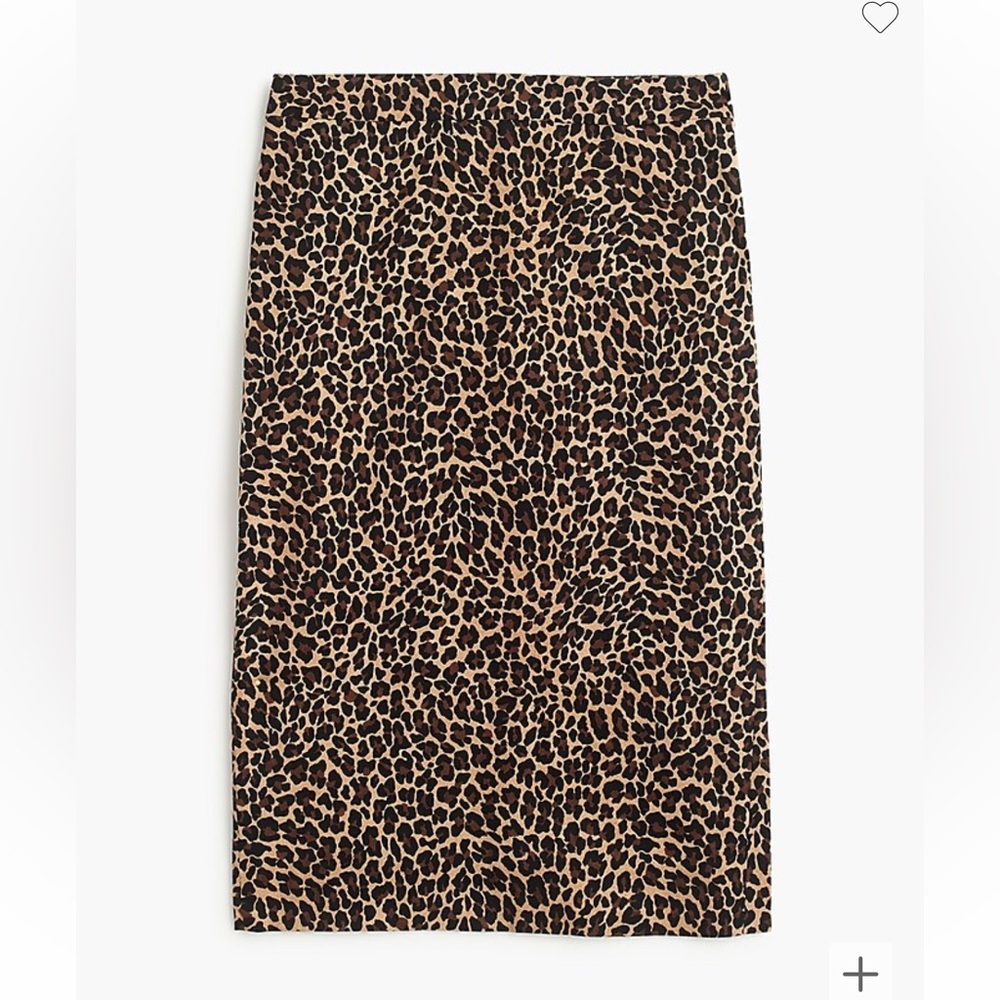 JCrew Leopard Pencil Skirt NWT